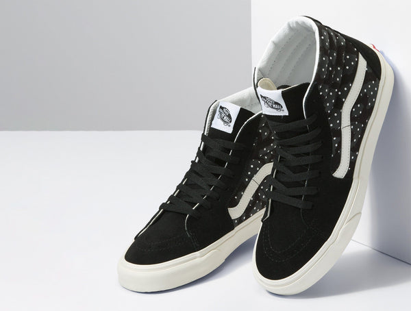 Zapatilla Vans Sk8-Hi (Polkadot) Mujer Negro