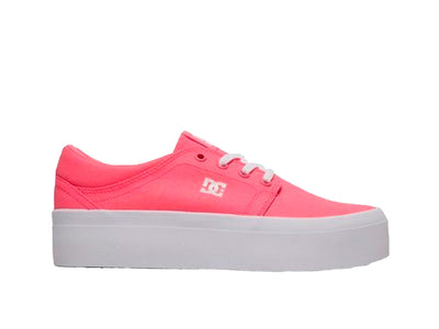 Zapatilla Dc Trase Plataforma Mujer Rosado