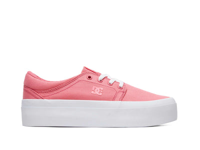 Zapatilla Dc Trase Plataforma Mujer Rosado