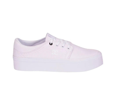 Zapatilla Dc Trase Plataforma Mujer Blanco