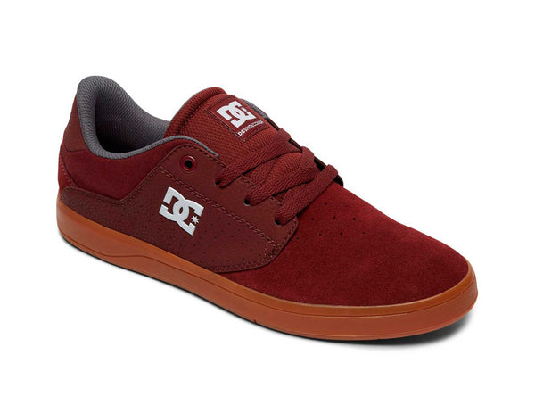 Zapatilla Dc Plaza Hombre Burdeo