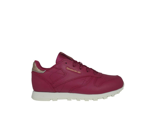 Zapatilla Reebok Cl Leather Junior Burdeo