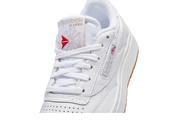 Zapatilla Reebok Plataforma Club C Double Mujer Blanco