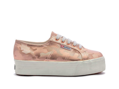 Zapatilla Superga 2790 Plataforma Mujer Camo Rosado