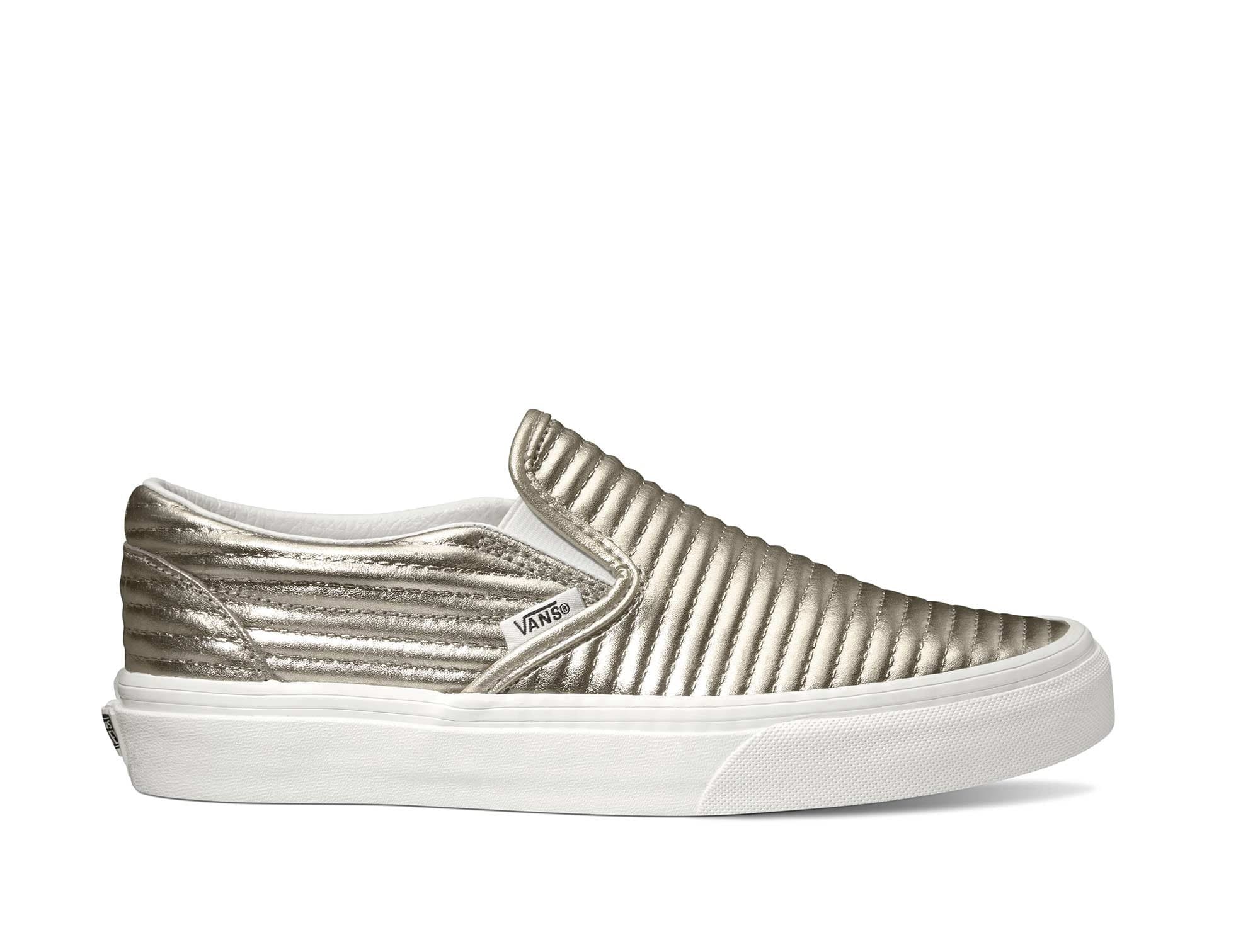 Vans slip on mujer on sale dorados